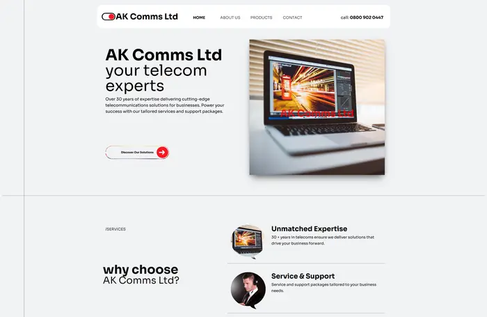 AK Comms Website