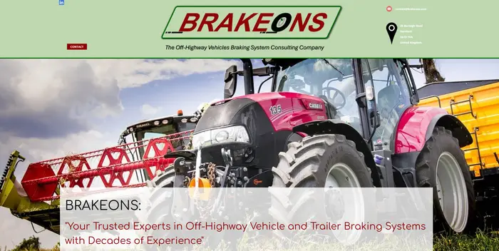 Brakesons Website by JL Web Design